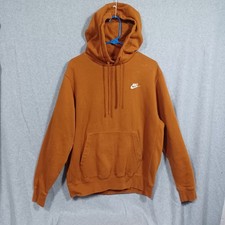 Nike Sportswear Club Fleece Men's Pullover Hoodie Brown BV2654-290 Medium