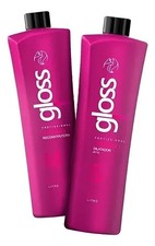 Fox Gloss Progressive Brush Kit / Brazilian Keratin Hair Treatment 2X1L
