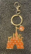 Disney Parks Cinderella's Castle Coral Seashell Keychain