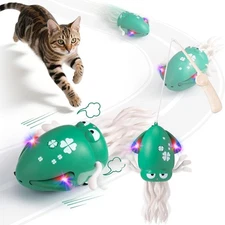 Mity rain Interactive Cat Toy–Dancing Octopus Toy with 2 Modes Lying Flat Movi
