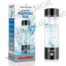 Hydrogen-Water-Bottle-VOLCANO-NEW-SPE-PEM-Ionizer-Generator-Glass-420ml-1700ppb
