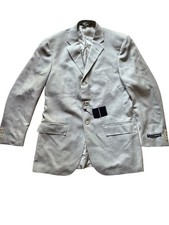 Polo Ralph Lauren Gray Silk/Wool Blend Sports Coat 42L- Made in Italy