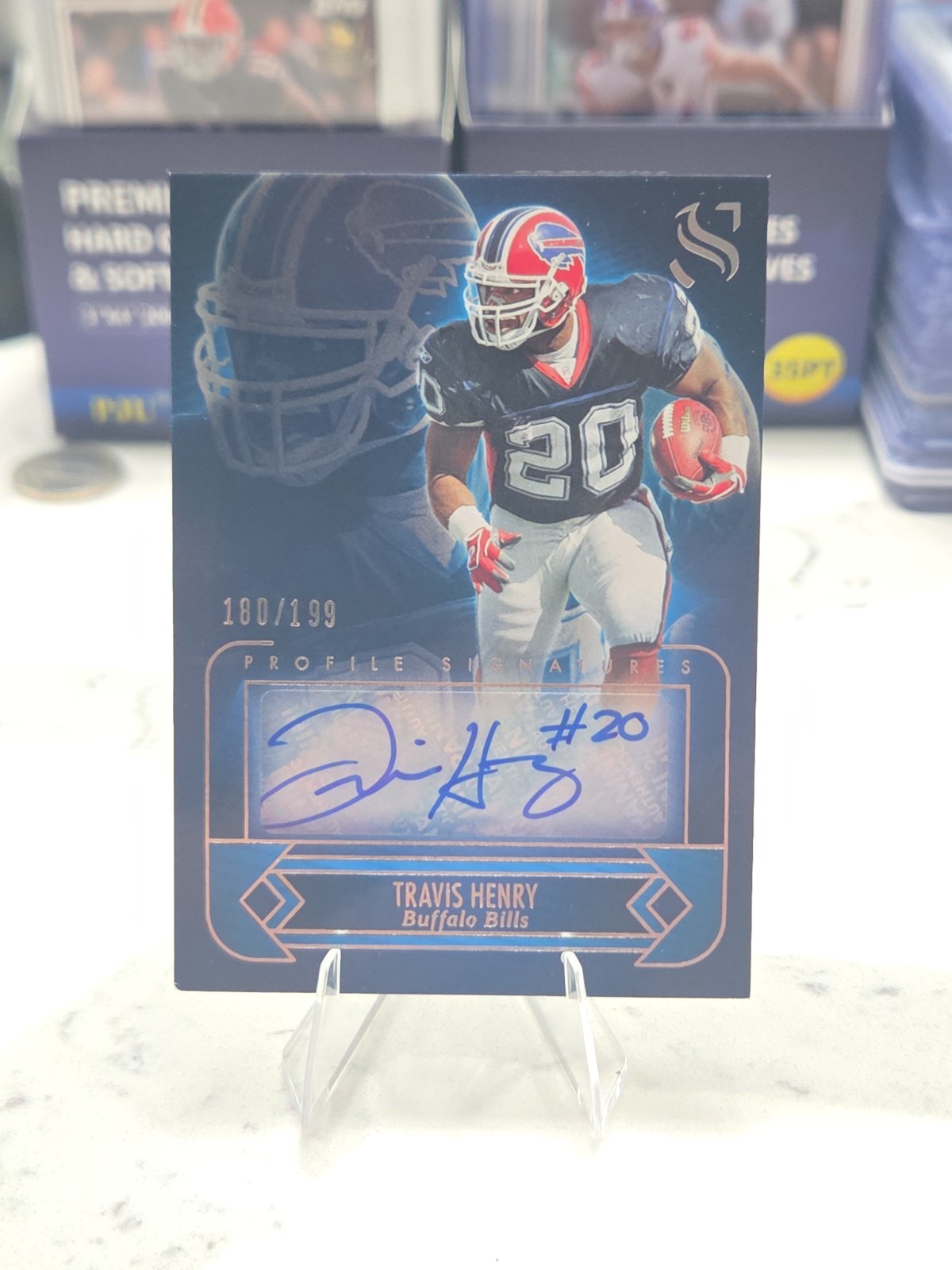 2025 Panini Silhouette - Profile Signatures Travis Henry #PS-THY /199 (AU) 416