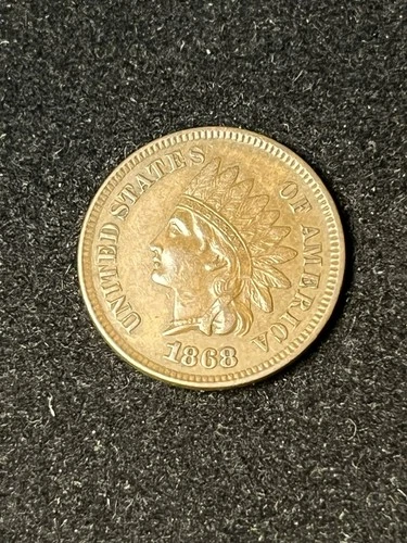 1868 indian head cent Xf