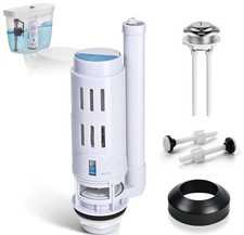 2 Inch Toilet Dual Flush Valve, Fill Valve, Push Button. Toilet Repair Kit, ...
