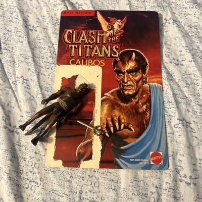Vintage Clash of The Titans Calibos Complete 1980 Action Figure With Tail Card