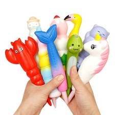 Anboor Squishys Set Toy,5pcs Random Squishies Grip Pens Relief Classroom Stre...