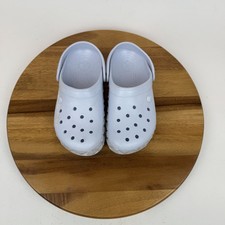 New Big Kids Crocs Crocband Geometric Glitter Blue Casual Clogs Size 6 Y NWOB