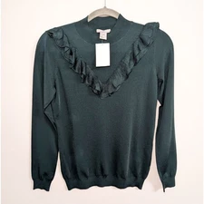 H&M Ruffled Pullover Top  Women's Size S