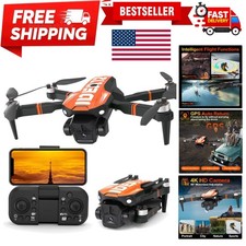 GPS Drone with Camera for Adults, Professional 4K Camera Drone with Brushless...