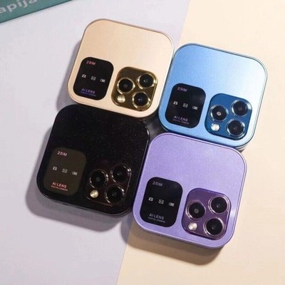 For i16Pro Mini Unlocked Flip Mobile Phone 2 SIM Card Small Display Foldable New
