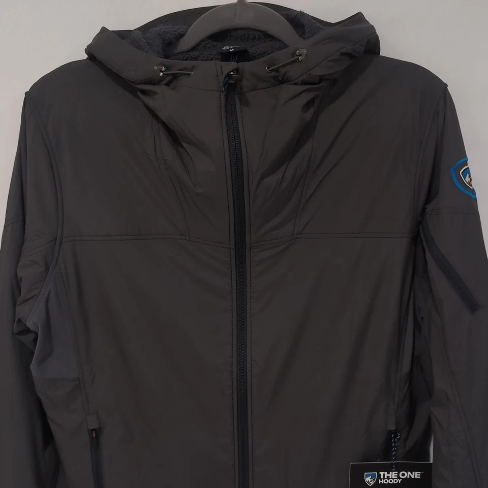NEW Kuhl The One Hoody Jacket Men's Medium Carbon Water Resistant Windproof - Image 2 of 4