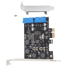 PCIE to Internal 2 Port 19Pin Header 4 Port USB 3.0 Expansion Adapter Card Hub