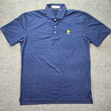 Holderness Bourne Polo Shirt Mens XL Navy Macdonald Tailored Fit Stretch Golf