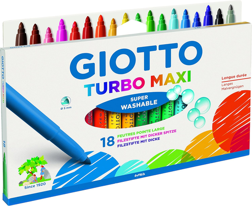 - Turbo Maxi Pennarelli, Multicolore, 1 Stück (1Er Pack), 0765 00 - Foto 10 di 12