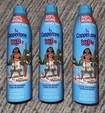 ?(3-PACK) Coppertone Kids Sunscreen Spray, SPF 50, Family Size 8.3 oz - 11/2027 3.37 per gallon