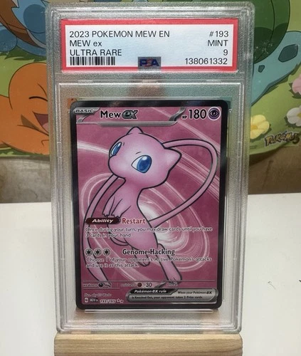 Pokemon TCG Scarlet and Violet 151 Mew EX Ultra Rare Card 193/165 PSA 9 Mint