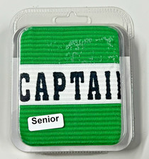 Precision Captains Armband Senior Green White Football / Hockey / Rugby - BNIB