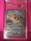 Pokémon TCG Eevee ex Promo Holo 075/131 Prismatic Evolutions Stamp TAG 10