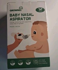 GROWNSY Baby Nasal Aspirator BC024 White Powerful Suction Lullaby  Light