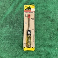 NOS Stanley 3/8" Wood Chisel Contractor Grade, 1993, Made in USA #16-904