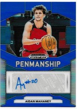 2024 Panini Prizm Draft Picks #P-AMH Aidan Mahaney Penmanship Prizms Blue #/149