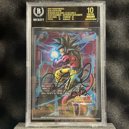 2025 Son Goku GT Alt Art FB04‑109 BLACK LABEL BGS 10 AUTO Signed Sean Schemmel