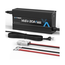 NEW Vatrer 14.6V 20A Intelligent AC-DC 12V LIFEPO4 Battery Charger