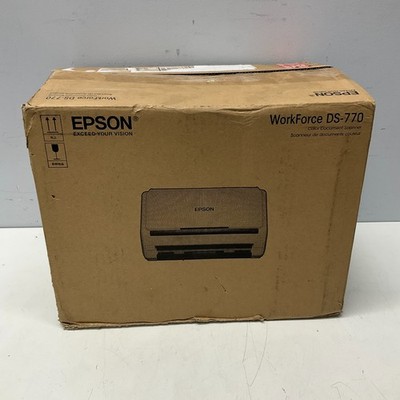 Epson WorkForce DS-770 Color Duplex Desktop Document Scanner NEW OPEN BOX