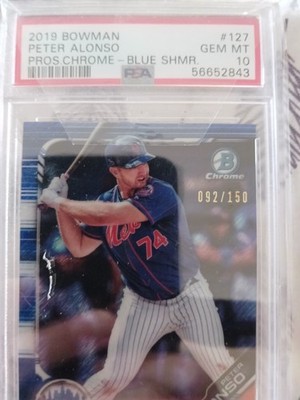 2019 Bowman Pete Alonso PSA Pristine Chrome 10 Wow ⚾️⚾️⚡️🔥🔥⚾️👌👍