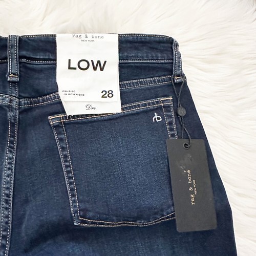Rag & Bone Women’s Dre Low-Rise Slim Boyfriend Bianca Wash Size 28 $225 NEW - Picture 11 of 12