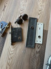Lot Vintage Door Knobs Latch Lock Boxes