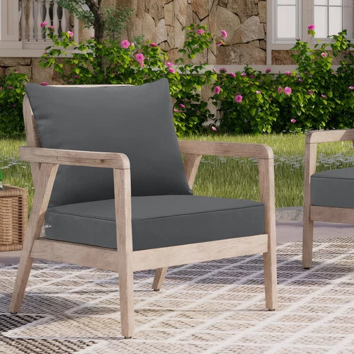 indoor Outdoor Patio Deep Seating Cushion Set with Ties Sofa Seat/Back Cushion - Picture 4 of 50