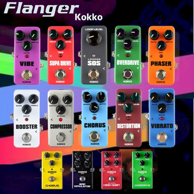 KOKKO Guitar Effects Pedals Full Series Rev Dist Vibe Delay Chorus