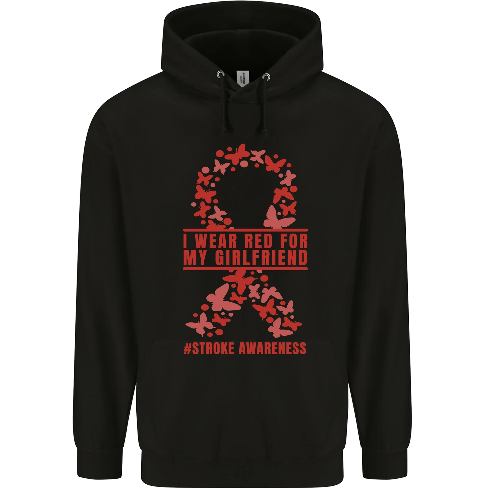 Wear Red For My Girlfriend Stroke Awareness Childrens Kids Hoodie
