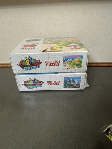Nintendo Super Mario Odyssey Puzzle Lot Wooded/Luncheon Kingdom 200pc NIB - Picture 6 of 6