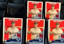 Nick Decker 2023 Greenville Drive #5 Boston Red Sox Rookie (RC) Choice