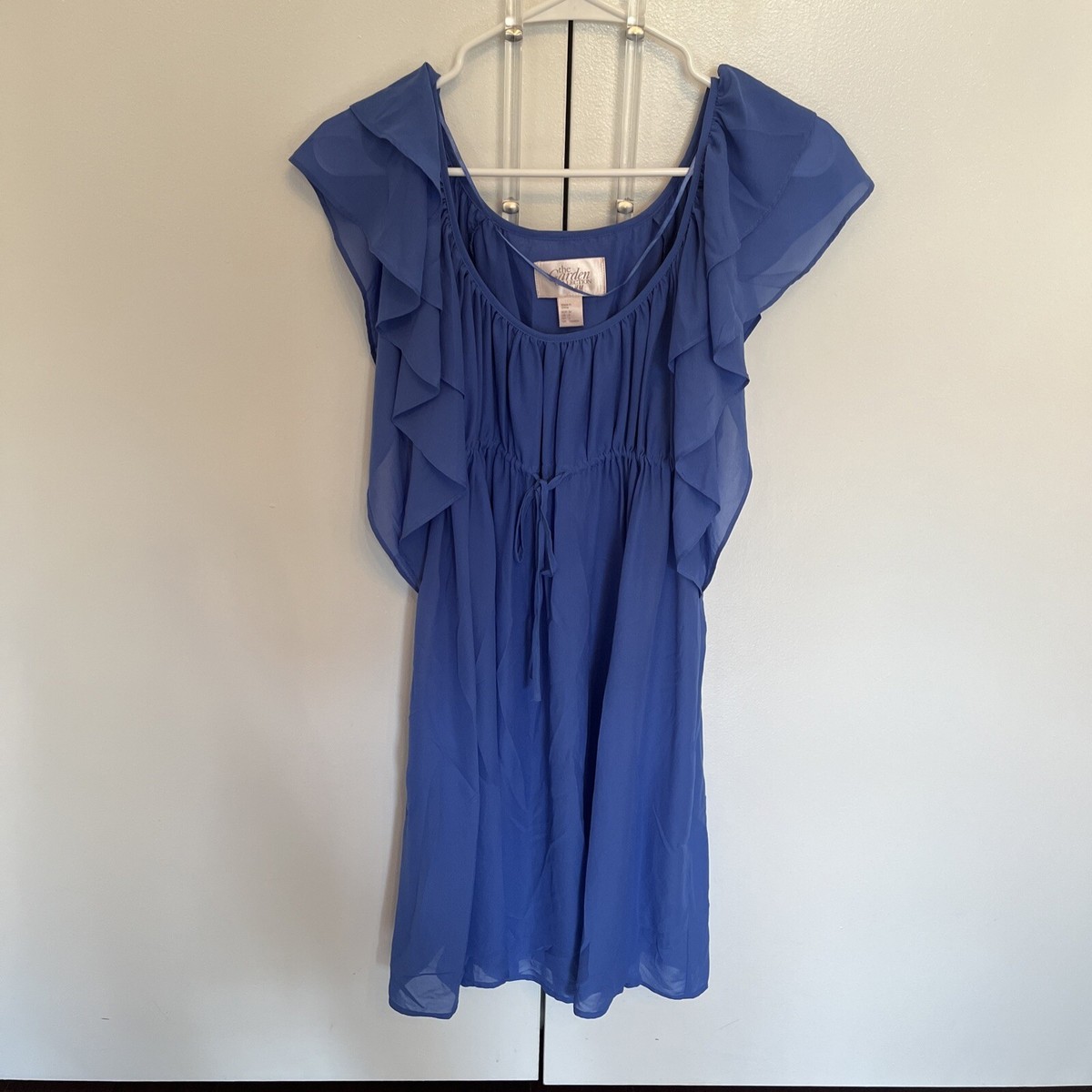 h&m blue summer dress Women's Light blue Cotton strappy dress