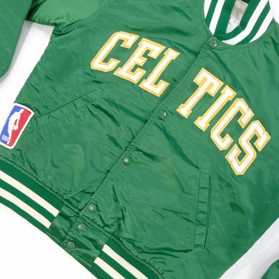 Rare VTG STARTER Boston Celtics NBA Authentics Logoman Satin  