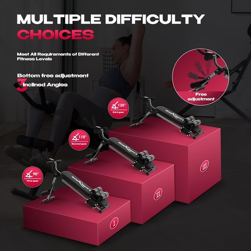 Compact Foldable Ab Workout Equipment with Resistance Levels and Safety Features - Picture 5 of 8
