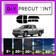 DIY PreCut Nano Carbon Window Tint Fits 07-14 Chevy Silverado ALL Windows