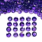 100 Pcs Natural Amethyst 2.5mm Round Cut Loose Untreated Gemstones Wholesale Lot