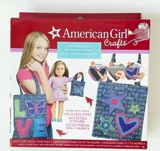 American Girl Tote Bag Design Kit Arts  Crafts Ages 8 Girl and Doll Totes