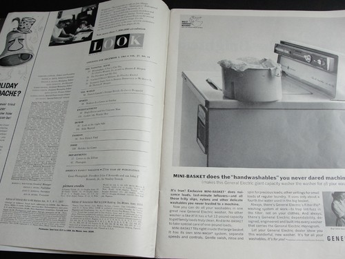 "LOOK" MAGAZINE- DECEMBER 3, 1963 JOHN F. KENNEDY THE PRESIDENT AND HIS SON. - Picture 3 of 12