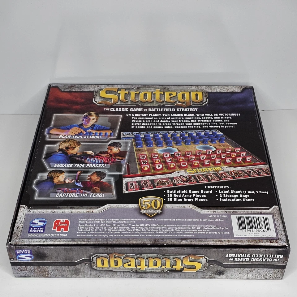 Stratego 50th Year Anniversary Board Game Hasbro Complete 2011 - Image 4 of 4