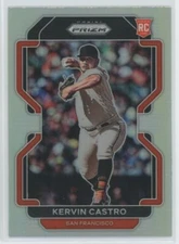 2022 Panini Prizm Silver Prizm Kervin Castro RC Giants
