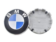 4x 68mm B&M&W Nabenabdeckung Felgenmitte Rad Radkappe Logo Abzeichen Neun