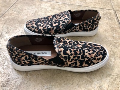 steve madden cheetah print slip ons