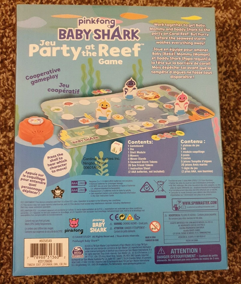 Baby Shark Party at the Reef Game by Spin Master - Image 2 of 2