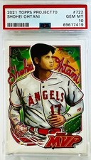 2021 Topps Project 70 Shohei Ohtani By Efdot #722 PSA 10 💎 Limited PR Low Pop